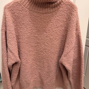 UGG Plush Turtleneck Sweater in Dusty Rose